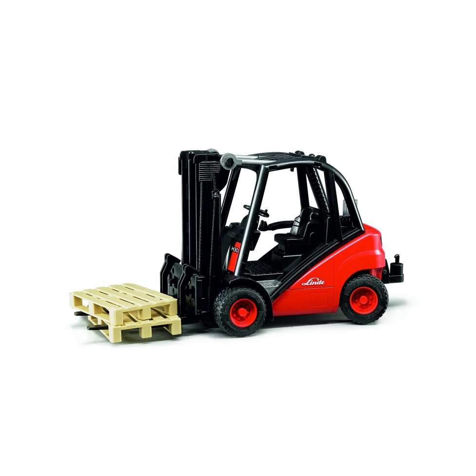 Bruder 02511 - Linde Fork Lift H30D with 2 pallets - Scale 1:16
