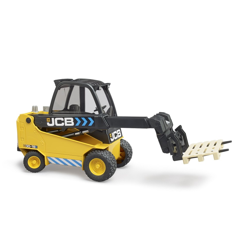 Bruder 02512 - JCB Teletruk 30-19E Forklift With Pallet New Item 2021 - 1:16 Scale