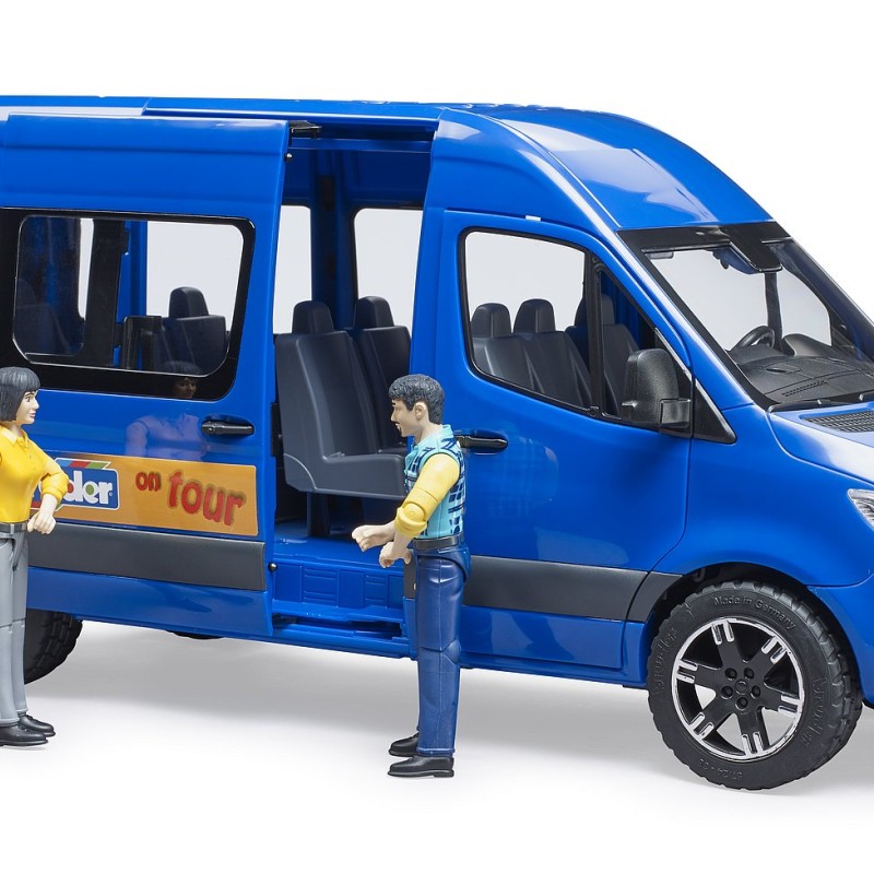 Bruder 02670 - Mercedes Benz Sprinter Transfer Bus with Driver and Passenger - Scale 1:16