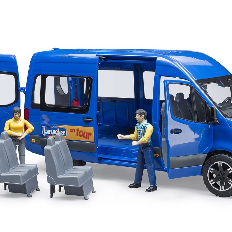 Bruder 02670 - Mercedes Benz Sprinter Transfer Bus with Driver and Passenger - Scale 1:16
