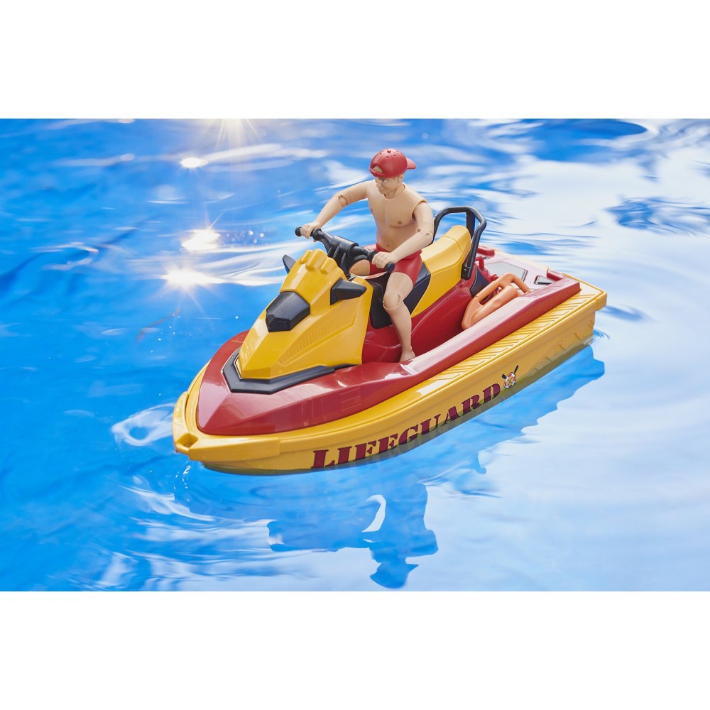 Bruder 62780 - bworld Life Guard Station mit Quad Bike und Personal Water Craft - Scale 1:16