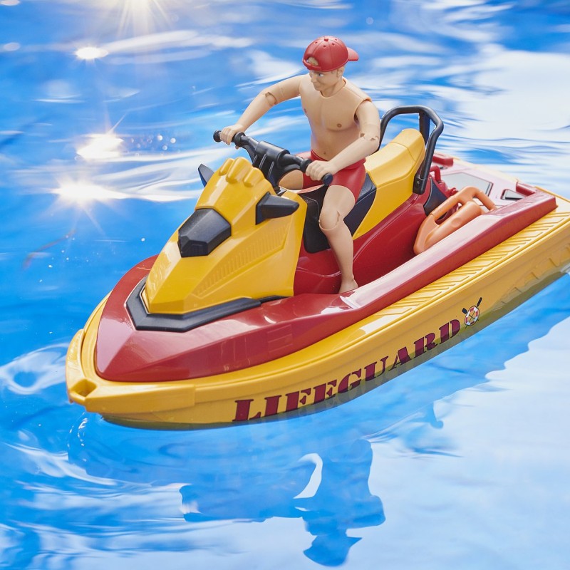 Bruder 62780 - bworld Life Guard Station mit Quad Bike und Personal Water Craft - Scale 1:16