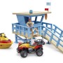 Bruder 62780 - bworld Life Guard Station mit Quad Bike und Personal Water Craft - Scale 1:16
