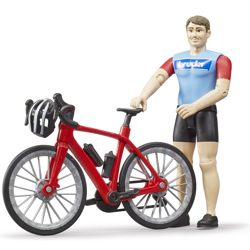 Bruder 63110 -  Road Bike with Cyclist - Scale 1:16