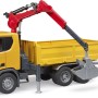 Bruder 03551 - Scania Super R560 Construction Truck with Crane and 2 Pallets  -Scale 1:16