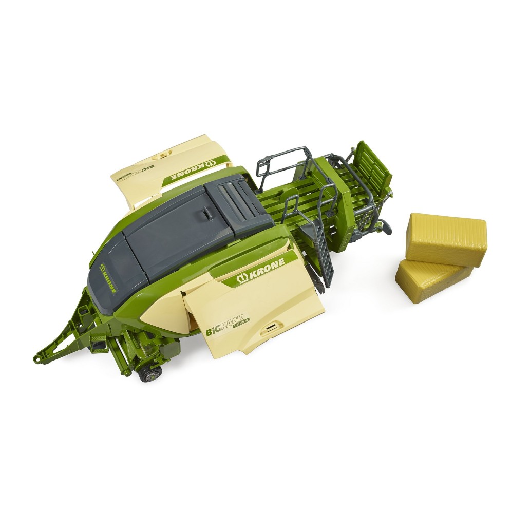 Bruder 02033 - Krone Big Pack 1290 HDP VC Baler with 2 Block Bales - Scale 1:16