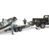Bruder 02507 - Police Dodge Ram 2500 Pickup & Trailer Boat and 2 Figures New 2022 - Scale 1:16