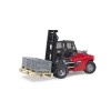 Bruder 02513 - Forklift Linde HT160D Stacker with Pallet and 3 Pallet Cages New Item 2022 - 1:16 Scale