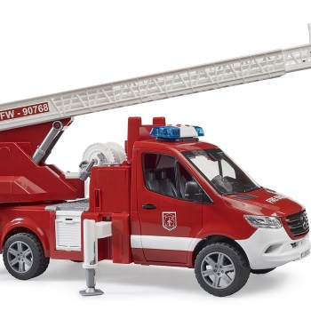 Bruder 02673 - Mercedes-Benz Sprinter Fire Engine with Ladder Water Pump New 2022 - Scale 1:16