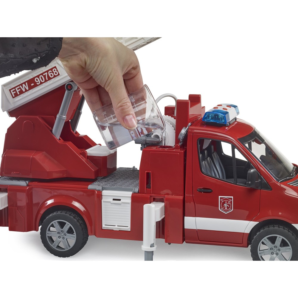 Bruder 02673 - Mercedes-Benz Sprinter Fire Engine with Ladder Water Pump New 2022 - Scale 1:16