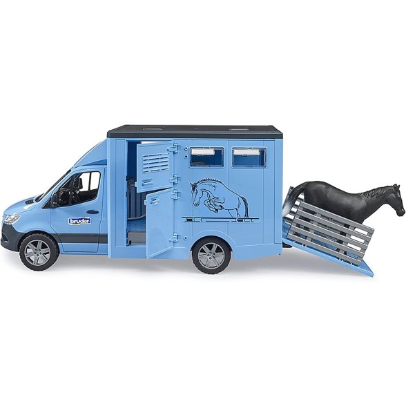 Bruder 02674 - Mercedes G3 Sprinter Animal Transporter with Horse Scale 1:16