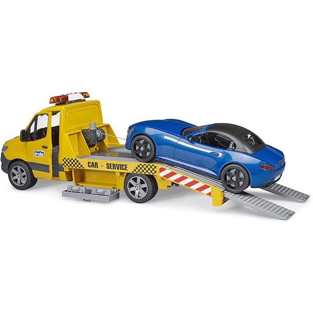 Bruder 02675 - Mercedes G3 Sprinter Transporter with Roadster and Light & Sound - Scale 1:16 - New Item 2022
