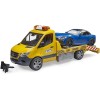 Bruder 02675 - Mercedes G3 Sprinter Transporter with Roadster and Light & Sound - Scale 1:16 - New Item 2022