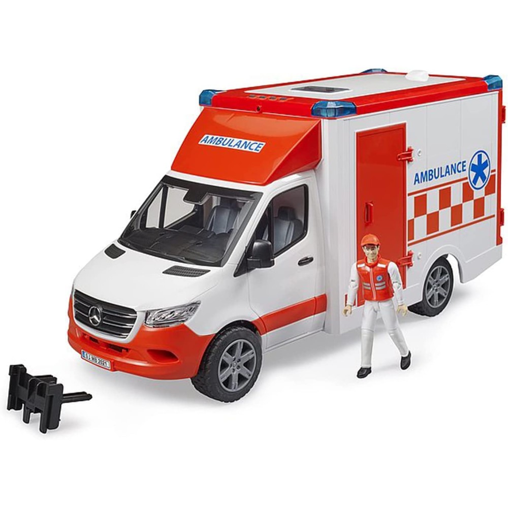 Bruder 02676 - Mercedes G3 Sprinter Ambulance with Driver and Light & Sound - Scale 1:16