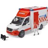 Bruder 02676 - Mercedes G3 Sprinter Ambulance with Driver and Light & Sound - Scale 1:16