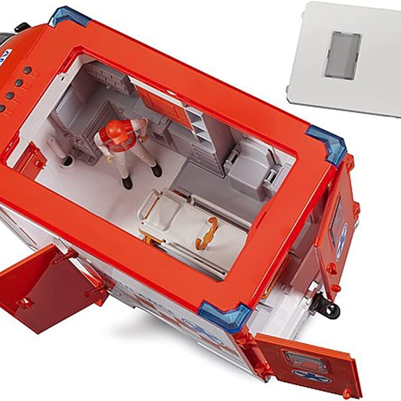 Bruder 02676 - Mercedes G3 Sprinter Ambulance with Driver and Light & Sound - Scale 1:16