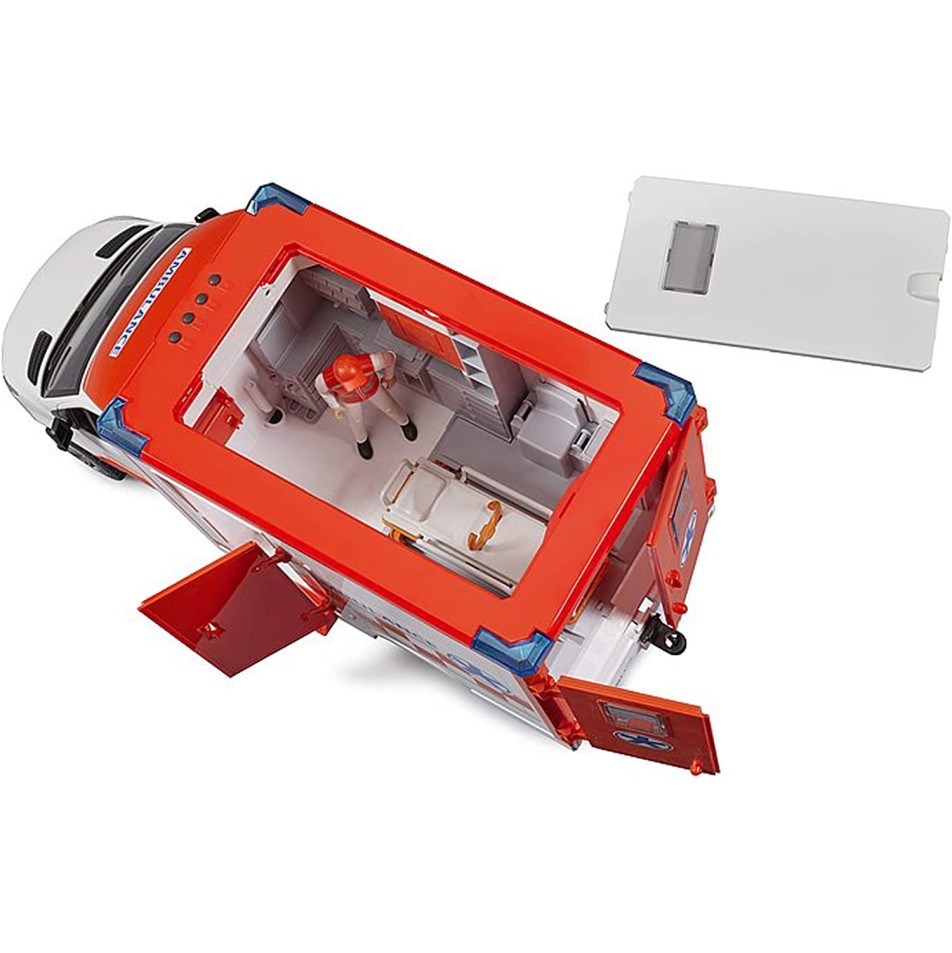 Bruder 02676 - Mercedes G3 Sprinter Ambulance with Driver and Light & Sound - Scale 1:16