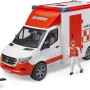Bruder 02676 - Mercedes G3 Sprinter Ambulance with Driver and Light & Sound - Scale 1:16
