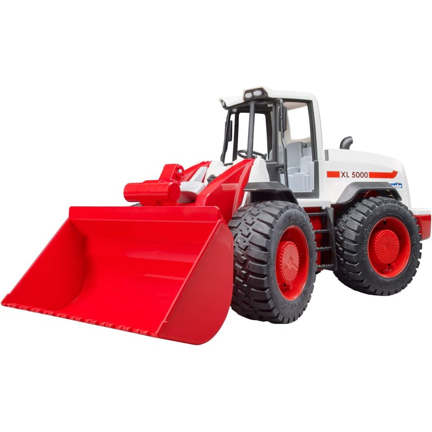 Bruder 03410 - White XL5000 Wheeled Front End Loader New 2022 - Scale 1:16