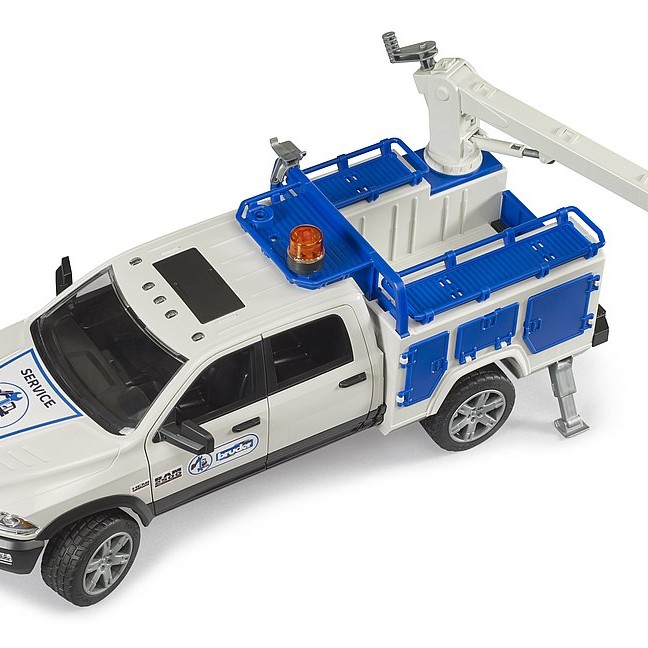 Bruder 02509 - RAM 2500 Service Truck with Rotating Beacon Light