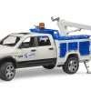 Bruder 02509 - RAM 2500 Service Truck with Rotating Beacon Light