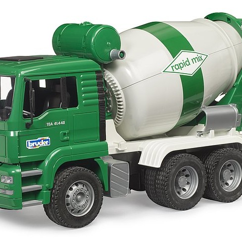 Bruder 02739 - MAN TGA Cement Mixer Truck Rapid Mix - Scale 1:16