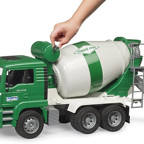 Bruder 02739 - MAN TGA Cement Mixer Truck Rapid Mix - Scale 1:16
