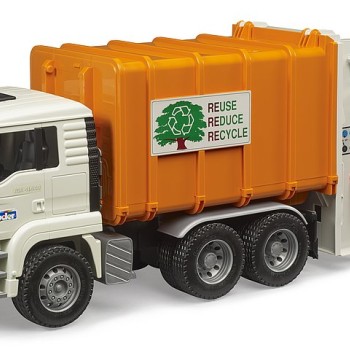 Bruder 02772 MAN TGA Rear Loading Garbage Truck New 2023 - Scale 1:16