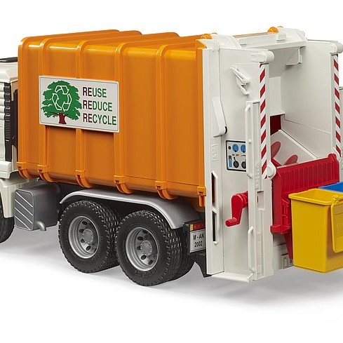 Bruder 02772 MAN TGA Rear Loading Garbage Truck New 2023 - Scale 1:16