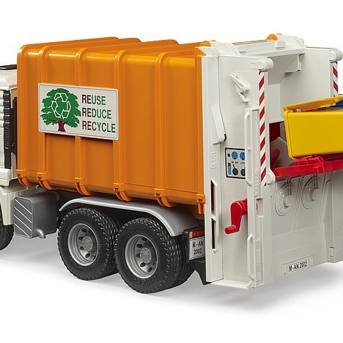 Bruder 02772 MAN TGA Rear Loading Garbage Truck New 2023 - Scale 1:16