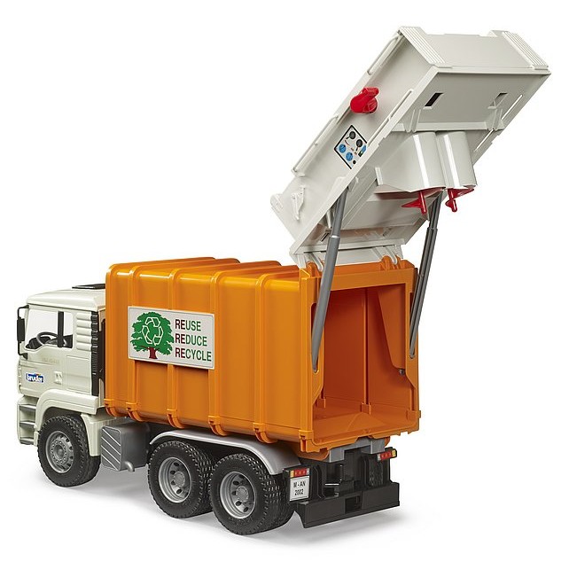 Bruder 02772 MAN TGA Rear Loading Garbage Truck New 2023 - Scale 1:16