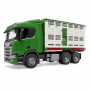 Bruder 03548 - Scania Super 560R Truck with Cattle Transporter Container with Cow - Scale 1:16