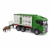 Bruder 03548 - Scania Super 560R Truck with Cattle Transporter Container with Cow - Scale 1:16