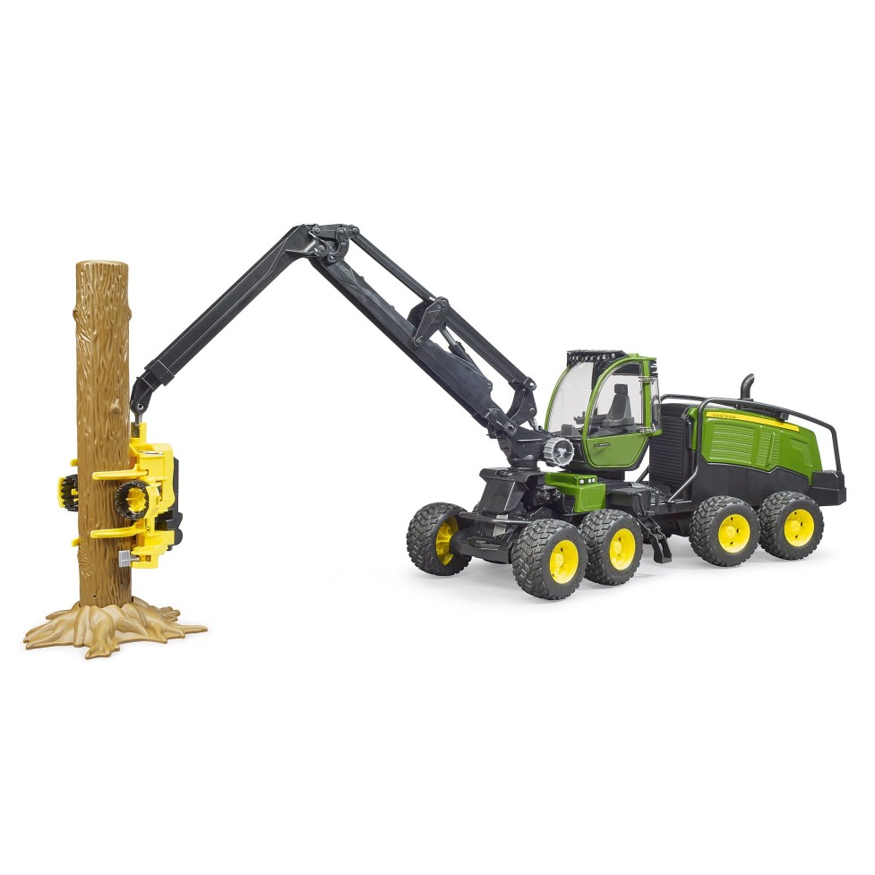 Bruder 02135 - John Deere 1270G Logging Harvester with 1x Trunk - Scale 1:16