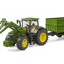 Bruder 03155 - John Deere 7R 350 Tractor with Frontloader and Tipping Trailer New 2023 - 1:16 Scale