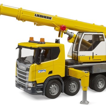 Bruder 03571 - Scania Super 560R Liebherr Crane Truck with Light & Sound New 2023 - 1:16 Scale