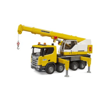 Bruder 03571 - Scania Super 560R Liebherr Crane Truck with Light & Sound New 2023 - 1:16 Scale