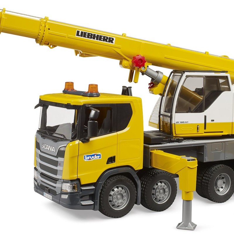 Bruder 03571 - Scania Super 560R Liebherr Crane Truck with Light & Sound New 2023 - 1:16 Scale