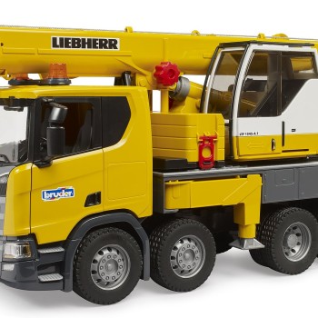 Bruder 03571 - Scania Super 560R Liebherr Crane Truck with Light & Sound - 1:16 Scale