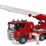 Bruder 03591 - Scania Super 560R Truck Fire Engine with Ladder Water Pump L & S - Scale 1:16