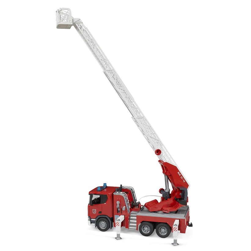 Bruder 03591 - Scania Super 560R Truck Fire Engine with Ladder Water Pump L & S - Scale 1:16