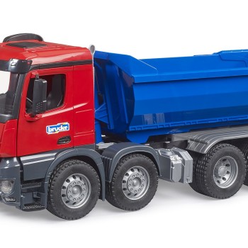 Bruder 03621 - Mercedes Benz Arocs Halfpipe Dump Truck New 2023 - Scale 1:16