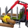 Bruder 03669 - Mercedes Benz Arcos Timber Truck with Loading Crane and 3 Trunks - New 2023 - Scale 1:16