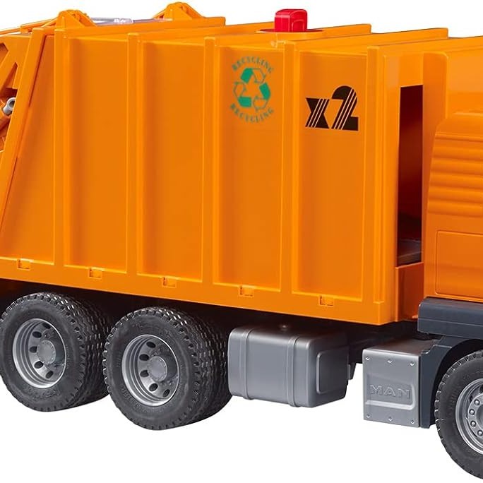 Bruder 03760 - MAN TGS Rear Loading Compress Garbage Truck New 2023 - Scale 1:16
