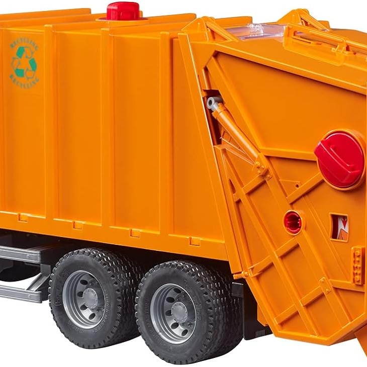 Bruder 03760 - MAN TGS Rear Loading Compress Garbage Truck New 2023 - Scale 1:16