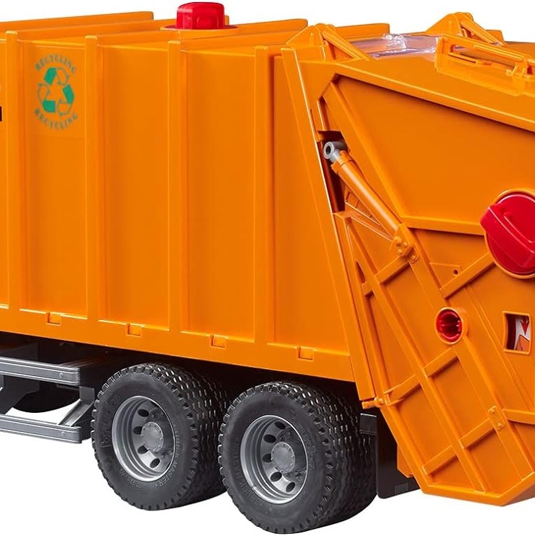 Bruder 03760 - MAN TGS Rear Loading Compress Garbage Truck New 2023 - Scale 1:16
