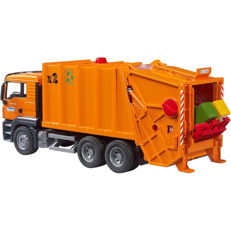 Bruder 03760 - MAN TGS Rear Loading Compress Garbage Truck New 2023 - Scale 1:16