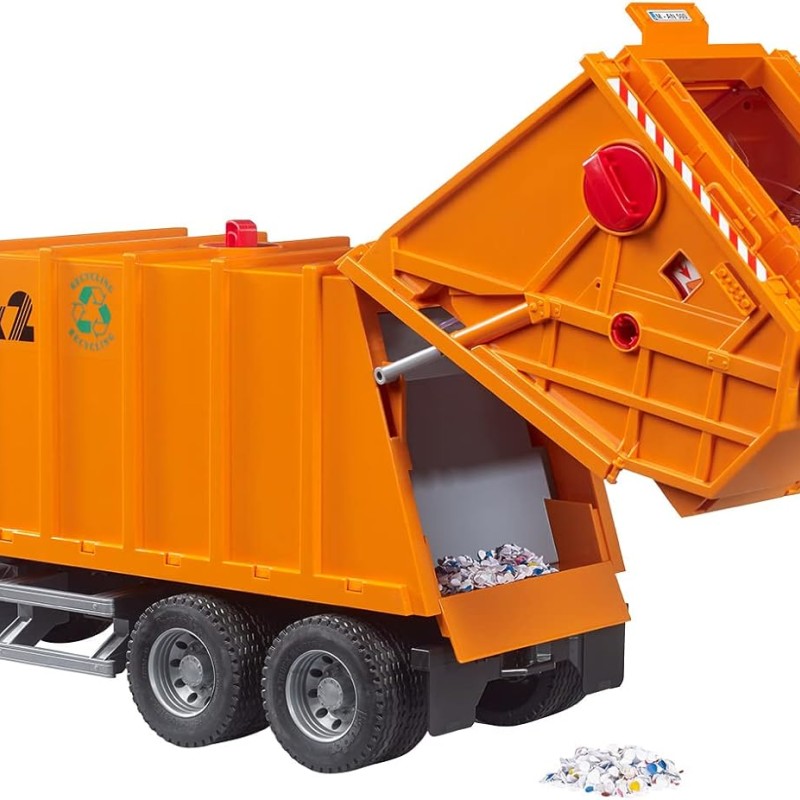 Bruder 03760 - MAN TGS Rear Loading Compress Garbage Truck New 2023 - Scale 1:16