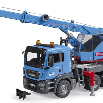 Bruder 03771 MAN TGS Crane Truck with Light and Sound - Scale 1:16