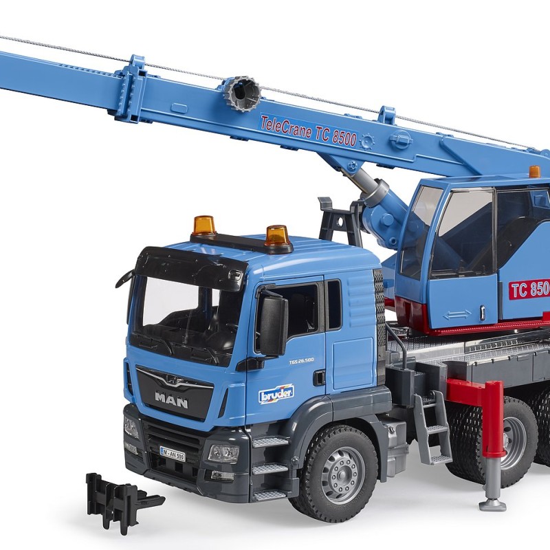 Bruder 03771 MAN TGS Crane Truck with Light and Sound - Scale 1:16